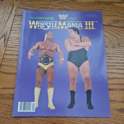 Wwf wrestlemania iii program - wwf,