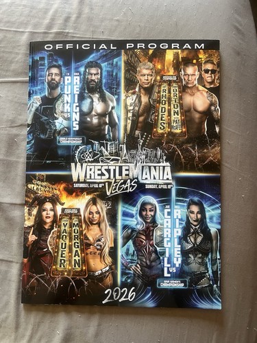 Wwe wrestlemania program - wwe, 42