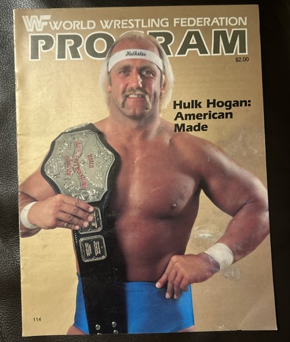 1984 wwf wrestling program - 1984,