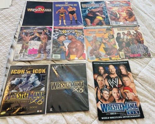 Vintage wwf wwe program - vintage, lot