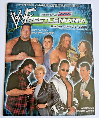 Wwf wrestlemania 2000 program - wwf,