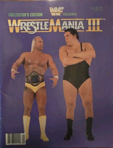 Wwf wrestlemania iii program - wrestlemania, 3